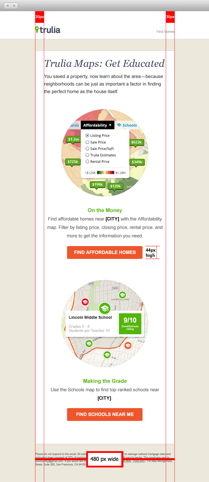 Trulia Responsive Email Mobile